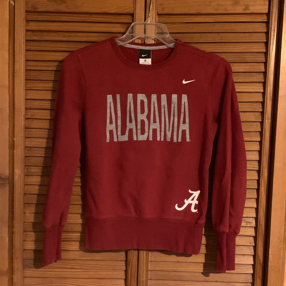 Nike red Alabama crew neck sweatshirt M